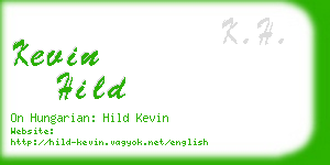 kevin hild business card